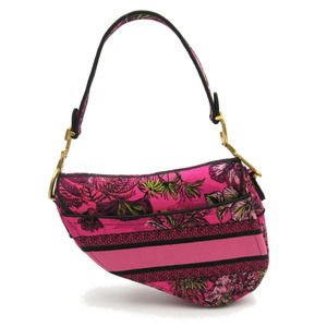 Dior Bag Multicolor Pink Shoulder Bag Saddle Fuchsia